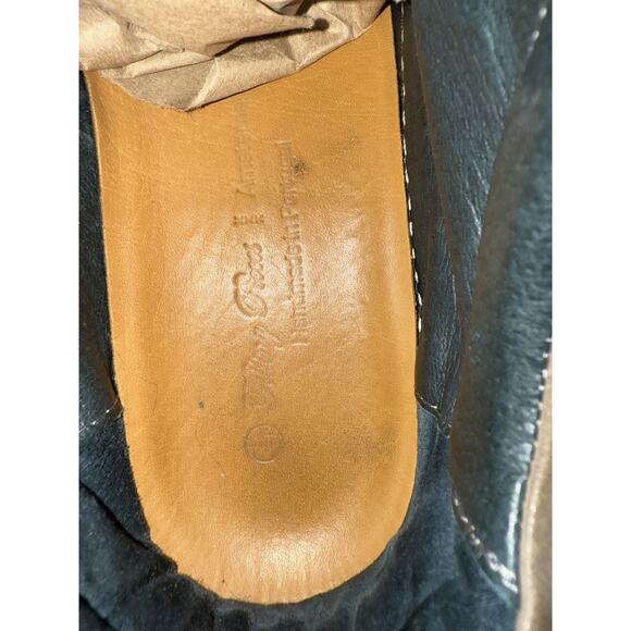US 7 Filling Pieces Python All Nubuck Heel Hand Made In Portugal Retail $400￼ main image 4